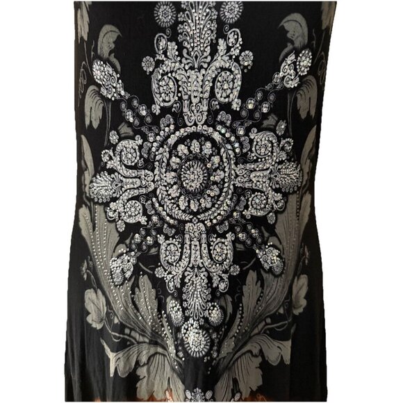 VOCAL Dress Center Rhinestone Design Size Small Western Packable USA Made Jewel - Picture 4 of 4